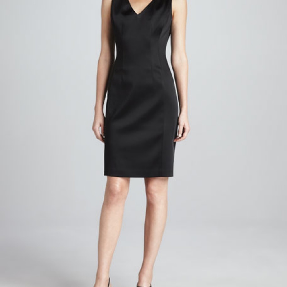 Elie Tahari Maureen Satin Sheath Dress